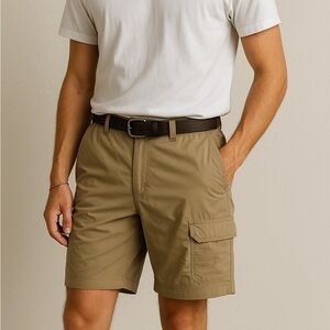 Patagonia Men’s Trail Shorts Khaki Tan | Outdoor Hiking Cargo Short M